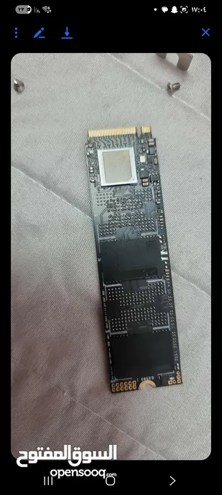 محول pcie 4.0 x1 nvme مع nvme 2tira مع تبريد