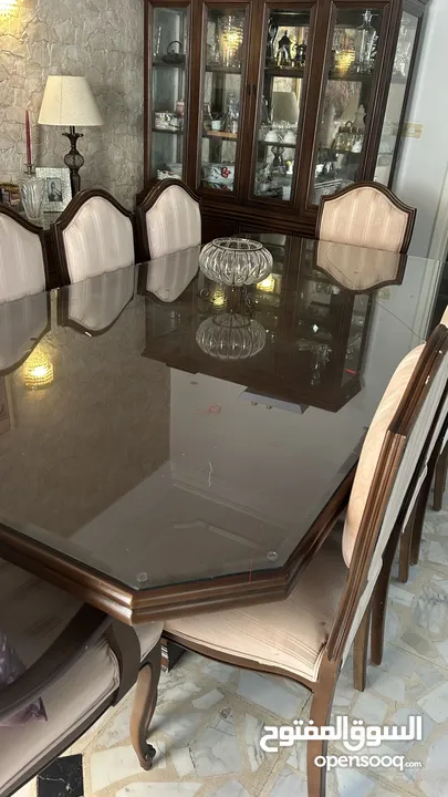 طقم سفره خشب 10 أشخاص