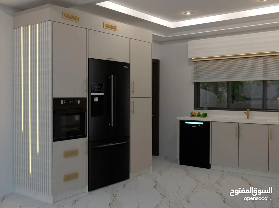 مطابخ مودرن لامنيت ايطالي كاش او اقساط بسعر الكاش