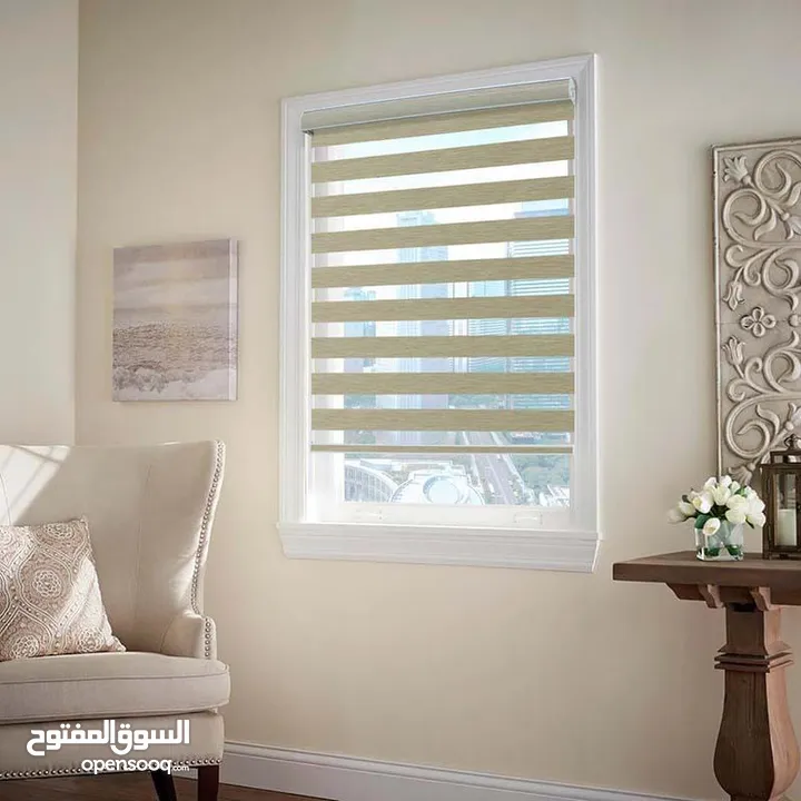 ستائر زيبرا تركي ذو جودة عالية توفر لك التحكم المثالي في الضوء مع تصميم عصري وأنيق