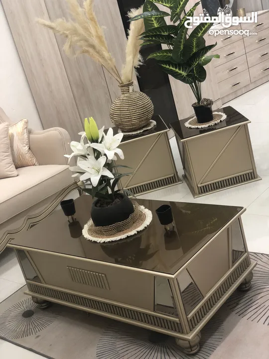 طقم طربيزات محلي مميز وبجودة عالية قعدة صالون وبأقل الأسعار