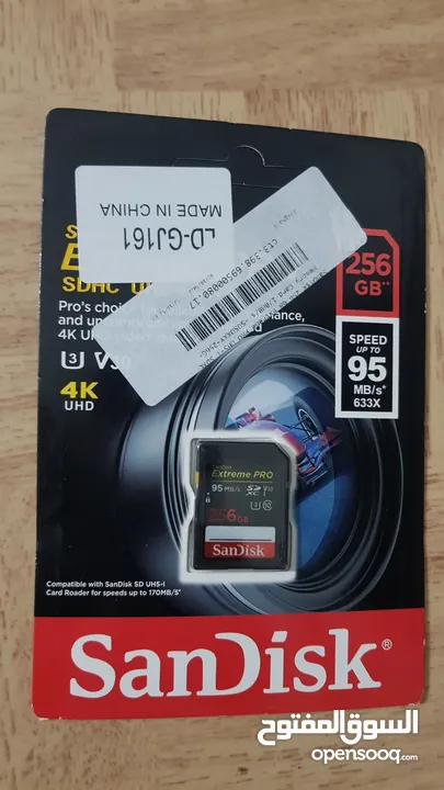 سعر حرق 20 SD CARD SANDISK EXTREME  PRO 256GB 95MB/S كرت ذاكرة 256 جيجا