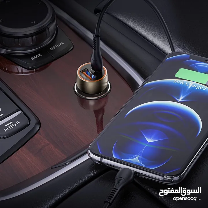 Hoco Car charger 20w with USB-A  شاحن سيارة 12-24 فولت نوع اصلي و مكفول  3 شهور من المحل ليما موبايل