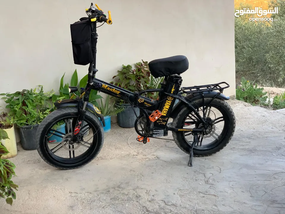 موجود بسكليت كهربا عجل عريض جنط مغانسيوم ماطور 750كمبيوتر500 بركات زيت ضي زمور كلشي بدون بطاريه