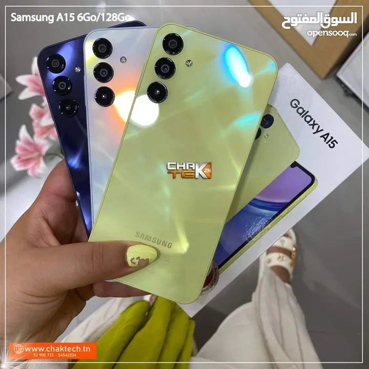 جديد Samsung A15 رام 8 و 12و 16 جيجا 128 و 256 مكفول متوفر توصيل