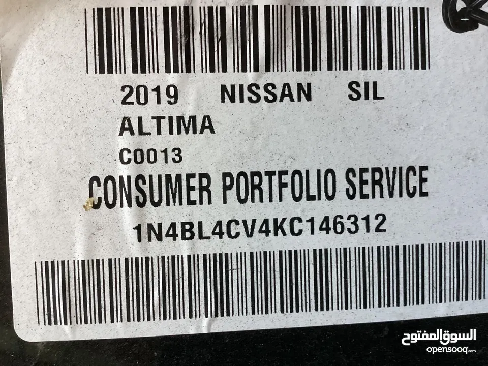 NISSAN ALTIMA SR USA 2019 77000mi