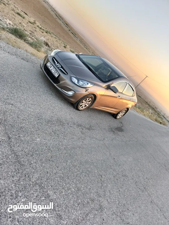 هيونداي اكسنت 2014 أوتوماتيك فحص كامل خصوصي اصلي ممشى قليل