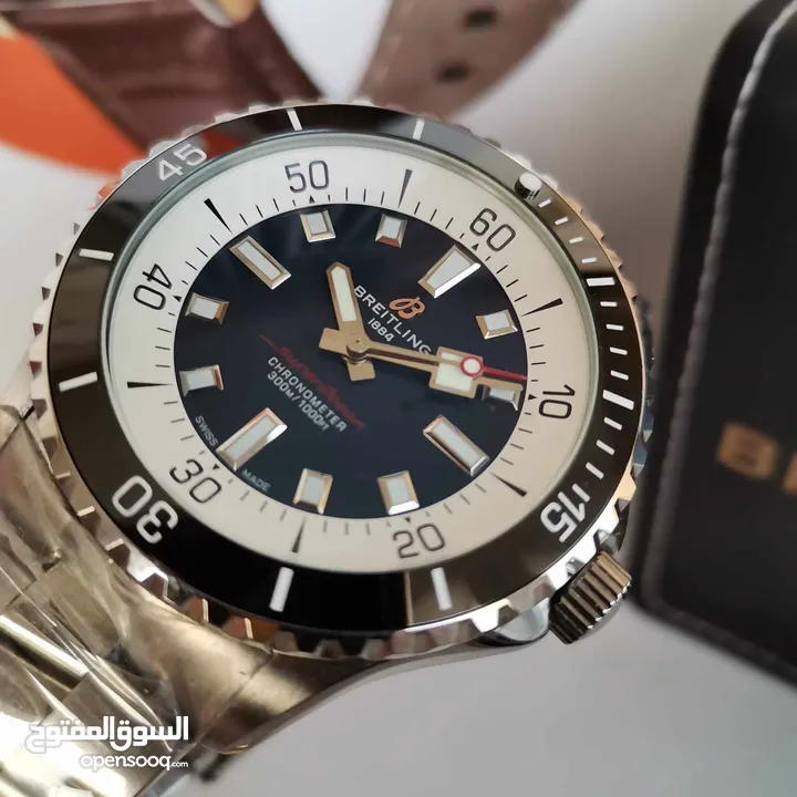 ساعات برتلنج كوبي سوبر ماستر كلين  اكتشف الفخامة. BREITLING 1884.... رولكس Rolex high quality