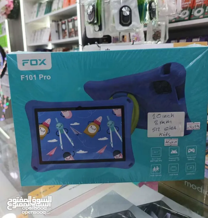 تابلت جديد بالكرتونه Fox f101 pro 512g 8ram كفاله الوكيل الرسمي سنه كامله