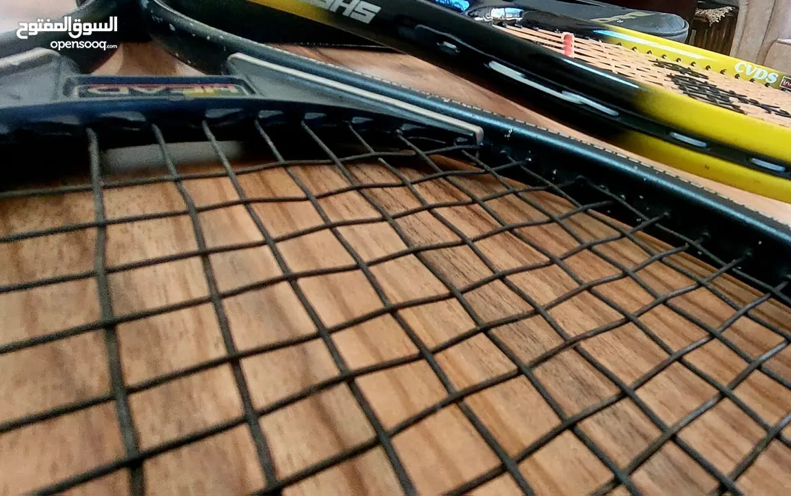 طقم مضربي تنس ماركة عالمية أصلية مع شنطة وكرة