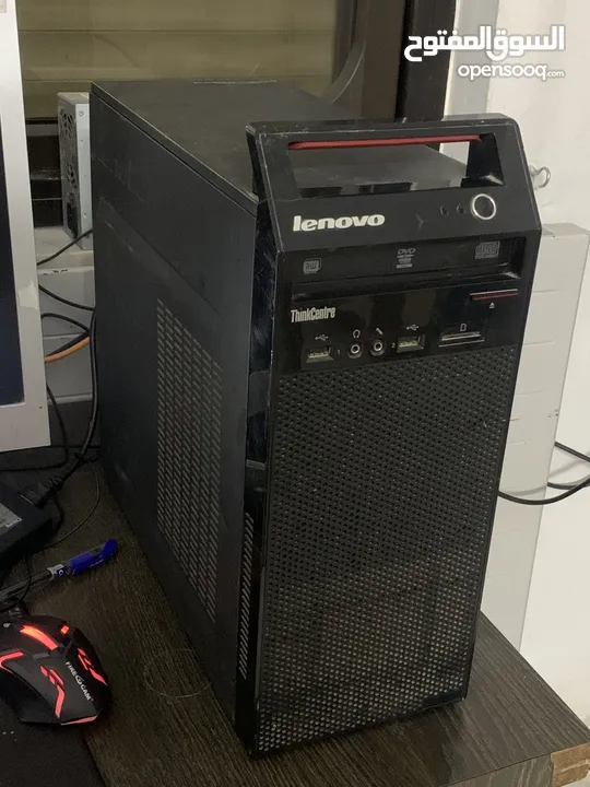 كمبيوتر كامل من شركهLenovo رائع ومخصص للدراسه وبعض الالعاب مع شاشه الاصليه Samsung مع ماوس وكيبورد