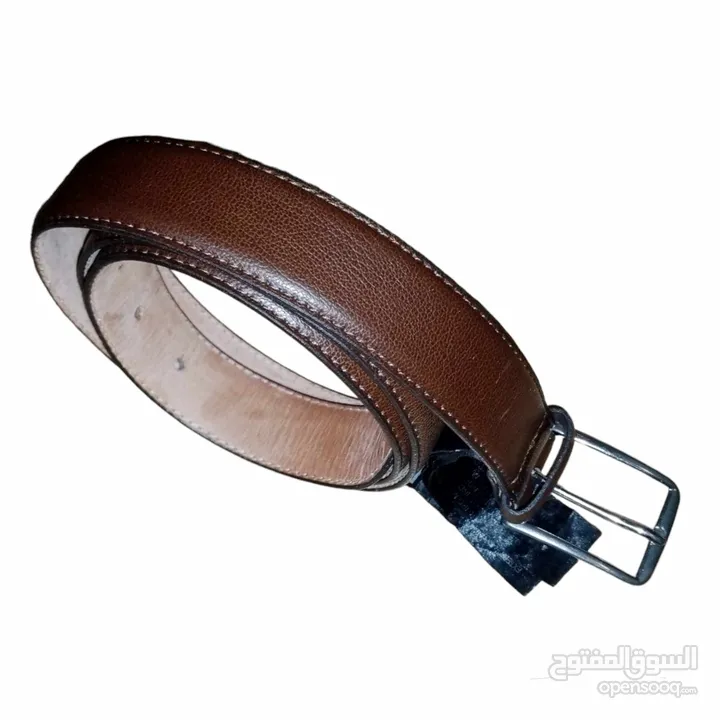 حزام رجالي رسمي Massimo Dutti ماسيمو دوتي جلد اصلي طبيعي 100 ٪ مستعمل شيء بسيط بحالة ممتازة.