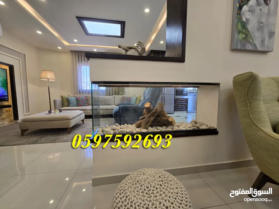 شقة فاخرة مفروشة للبيع رام الله الطيرة خلف جاسمن 185 م.
