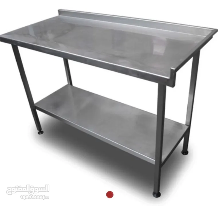 Stainless steel table 2 meter