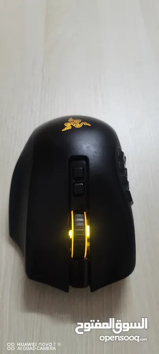 Mouse razer naga pro ماوس مخصص لمحترفي الاعاب وخاصه العاب MMO و RPG ويتميز بدقه عالي جداً