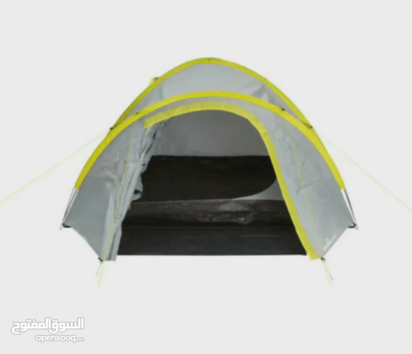 خيمة رحلات ROCKTRAIL Germany 1/3/4 Person Tent Grey Family Camping Festival  Dome أخضر او ازرق