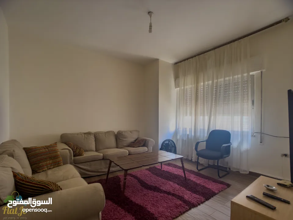 شقة مفروشة غرفتين للايجار في عبدون عند السفارة  furnished two bedroom apartment for rent in Abdoun