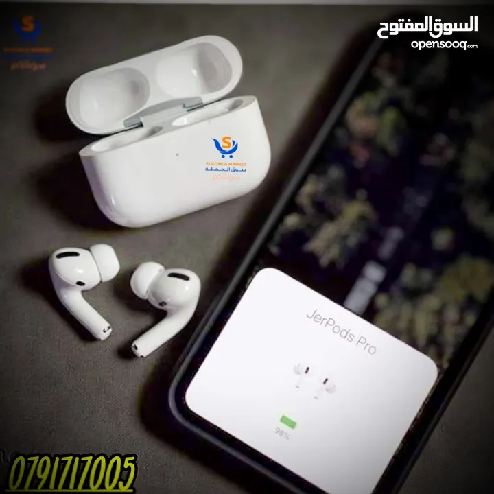 النسخة الأمريكى سيريال على العلبة ونفس السيرل محفور على البوكس و كل فردة من السماعاتAirpods pro2 USA