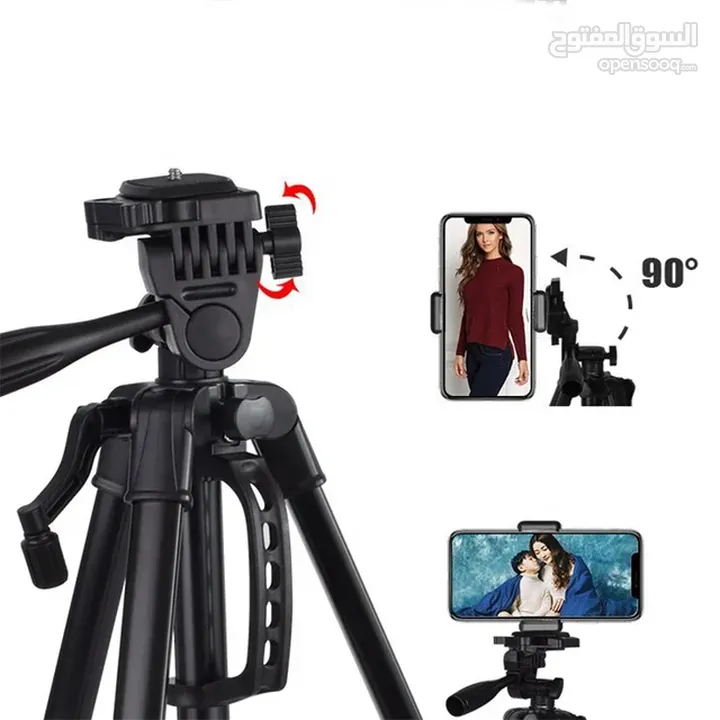 ترايبود كاميرا و موبايل 3366 TRIPOD   بارتفاع 140 سم