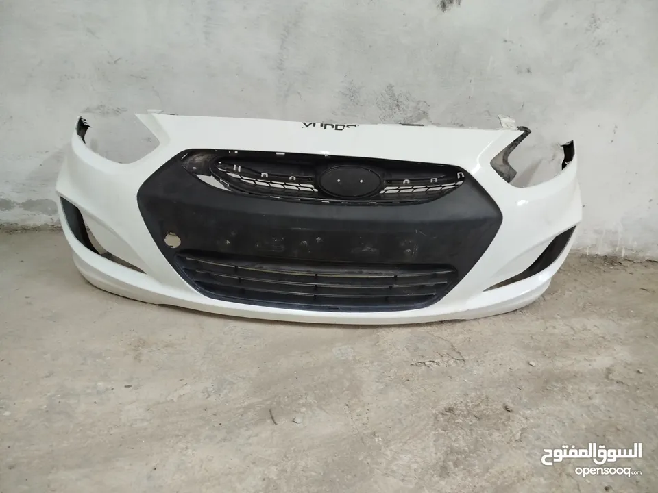 قطع اكسنت 2014 اضوية امامي 500 شيكل وخلفي 500 شيكل وطبونيين ب 500 شيكل