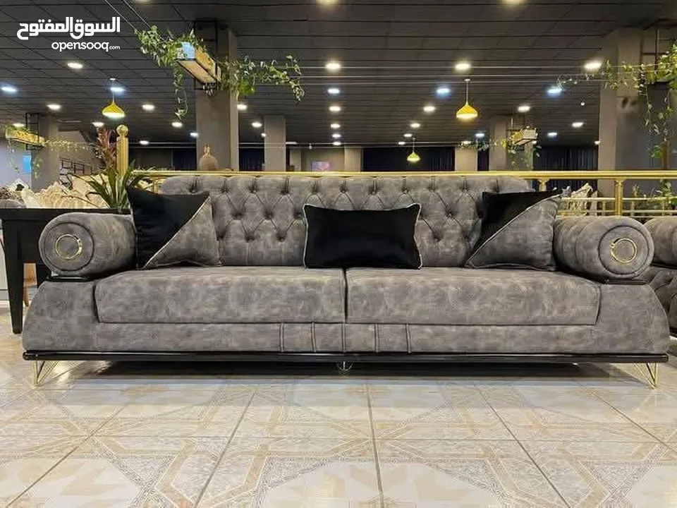 طقم كنب موديل "مونبيه" – كلاسيك تركي فاخر من أفخم وأرقى الموديلات التركية