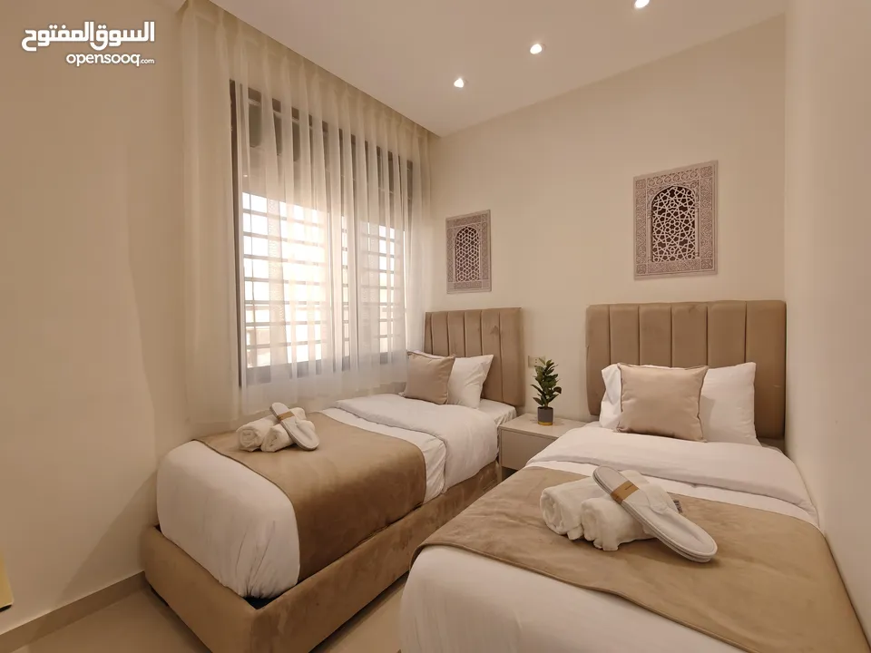 أجنحة فندقية للايجار للعائلات بموقع حيوي و مميز السابع