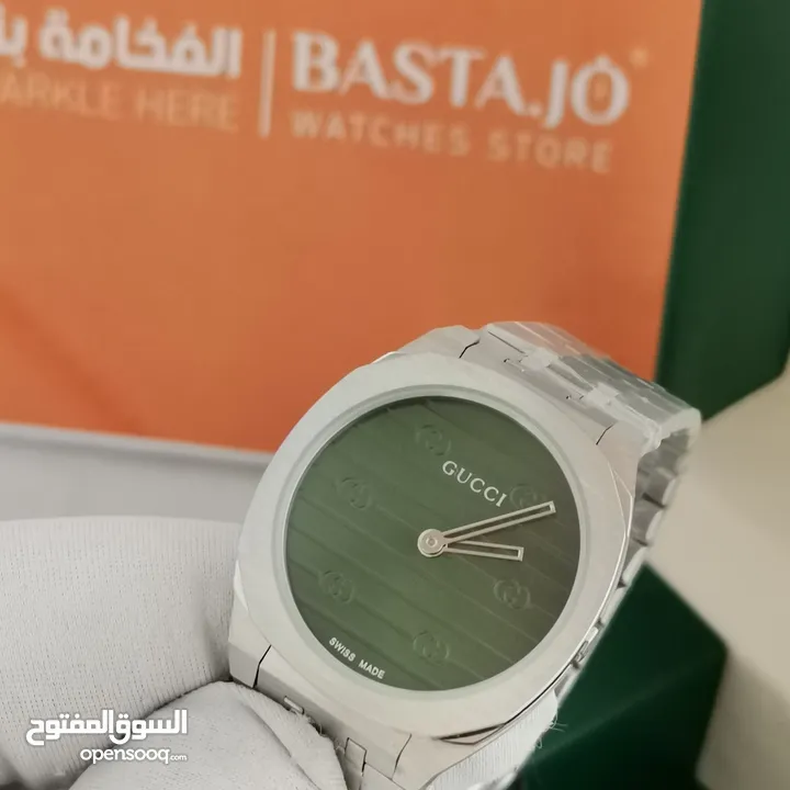 الساعة التريند جوتشي ... الرفيعة ... بسمك كريدت كارد ..... نسخة عالية الجودة .... ،،A7+  متوفرة الان