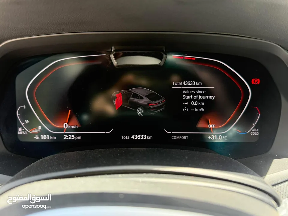BM X6 M Xdrive 30d 2020 ‎محرك 3000 ديزل
