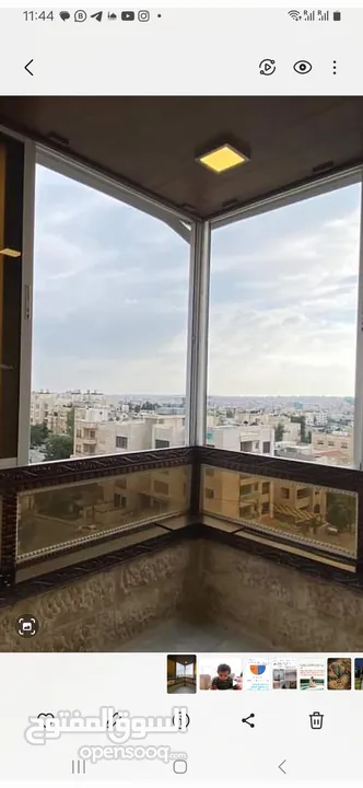 شقة مجددة بالرابية مطلة على غرب عمان