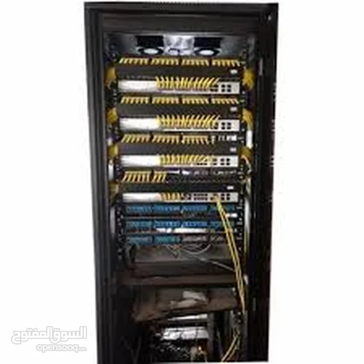 كباين سيرفر انترنت باحجام مختلفة وأفضل الاسعار Network Cabinet  من 4u to 42 u