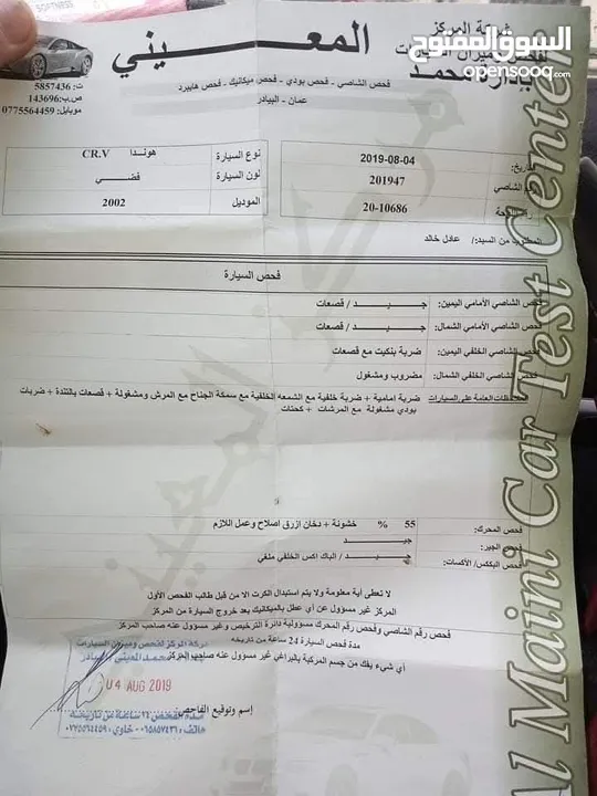 هوندا سي ار في موديل 2002