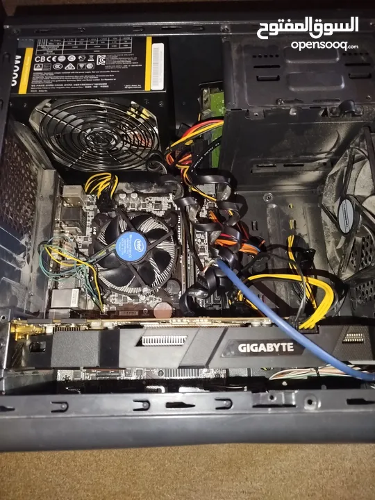 موجود جهاز i5 6400  Ram12ddr4  Power supply Antec 600w  Motherboard H110  Gtx1070 Gigabyte  ssd240