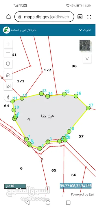 4 دونمات قمة جبل في عجلون