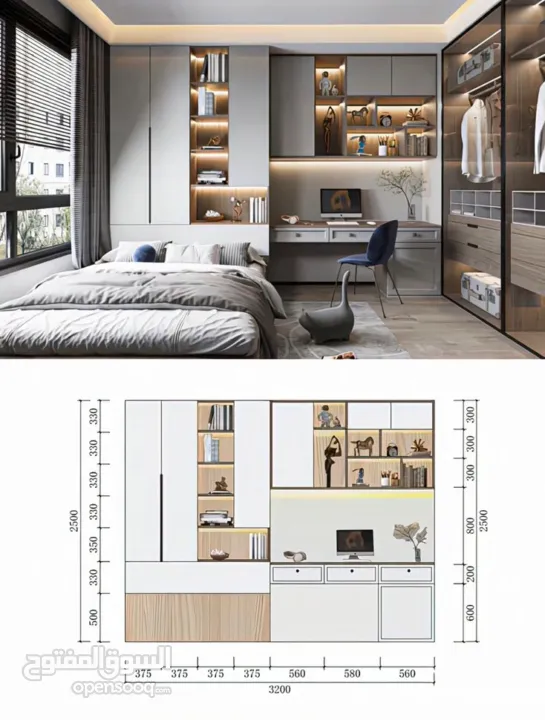 تصاميم داخلية وخارجية ديكورات وكل ما يلزم بيتك من A to Z