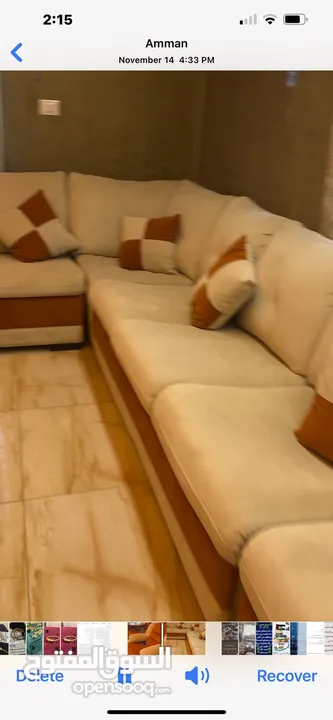 طقم جلوس حرف ال جيد جدا للبيع