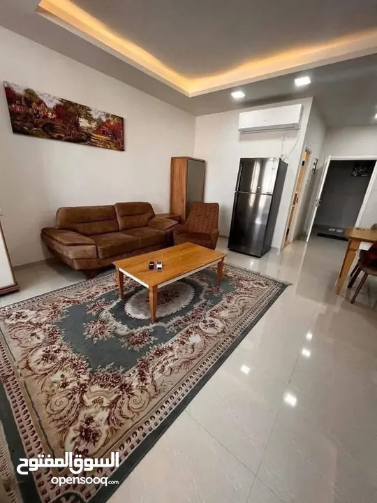 استوديو مفروش للايجار قرب  دوار الساعه ومصلحه المياه