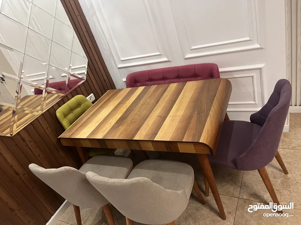 طاولة سفره / 6 مقاعد ممتازه