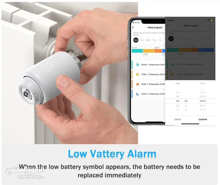 تويا تحكم ريديتر Tuya Zigbee Heating RadiatorThermostat Valve Trv Controller Work With ALEXA