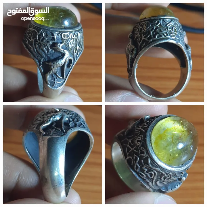 مجموعة مميزة من خواتم الفضة الخالصة احجار طبيعية   احجار عقيق، ياقوت، فيروز، اوبال، مازونايت، زفير،