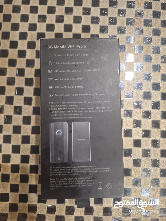 New Router 5G Mobile WiFi Pro 5 ZAIN BLACK EDITION for sale