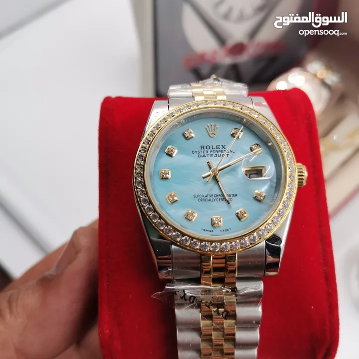 مجموعة  جديدة من الساعات النسائية  الفاخرة بأفضل الأسعار الرولكس الديت جاست متوفرة الان