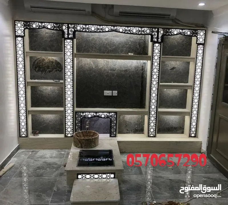 ارضيات باركيه ضد الماء فوم نعلات فايبر بانوهات مشبات رخام مشبات خشبيه حديثه وعصريه باركيه بارتشن
