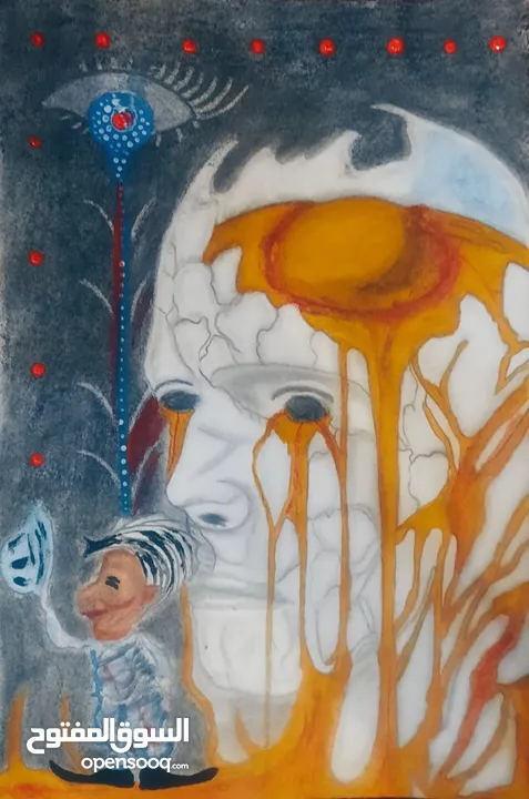 لوحات سريالية اصلية رسم يدوي