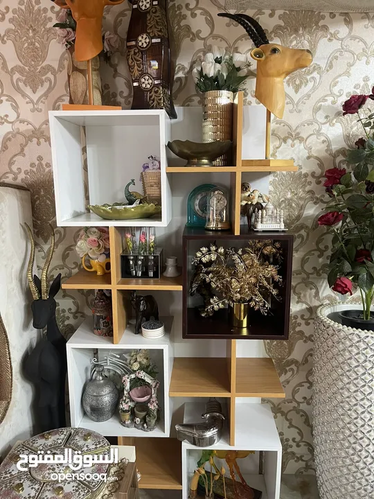 Shelf and decorations for sale