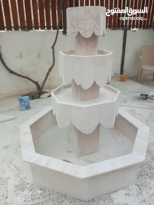 نوافير وشلالات وباربيكو وجميع انواع ديكورات الحجر الطبيعي  العنوان الزرقاء الجديده
