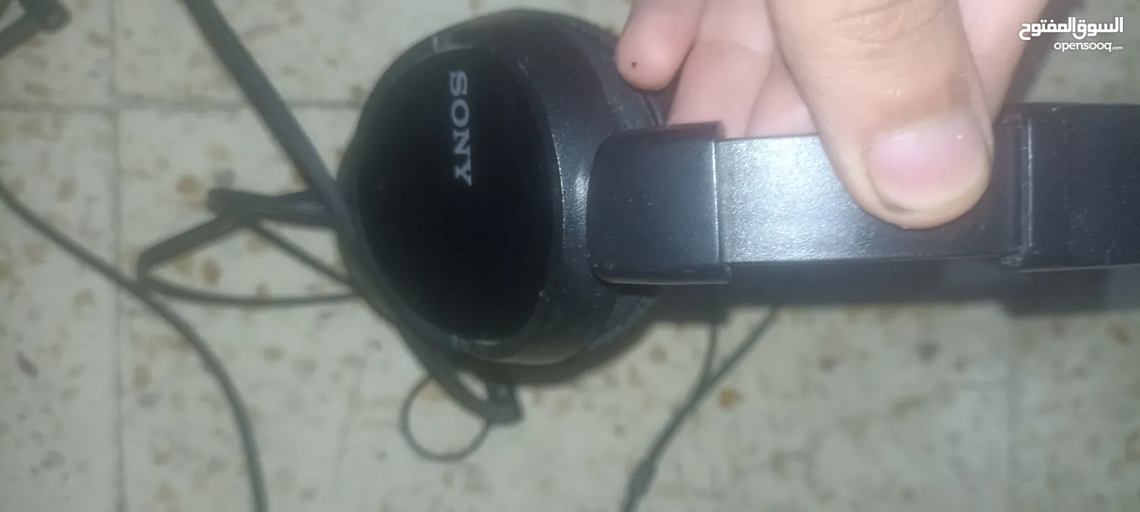 سماعه سوني الأصلية سلك شغاله 100% sony headphones