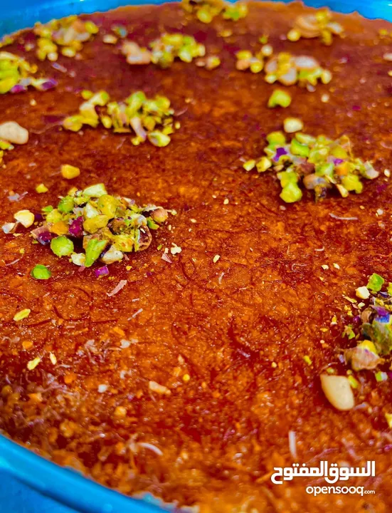 كنافة نابلسية اصيلة بالسمن البلدي الاصلي والجبنة العرقاوية الغنية عن التعريف