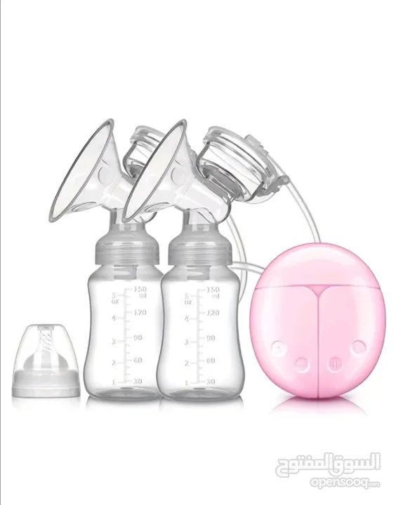 شفاط الحليب الكهربائي طقم واحد مزدوج شفاط ثدي كهربائي مع USB سلك , 2 حليب زجاجة و 1 حلمة الثدي.