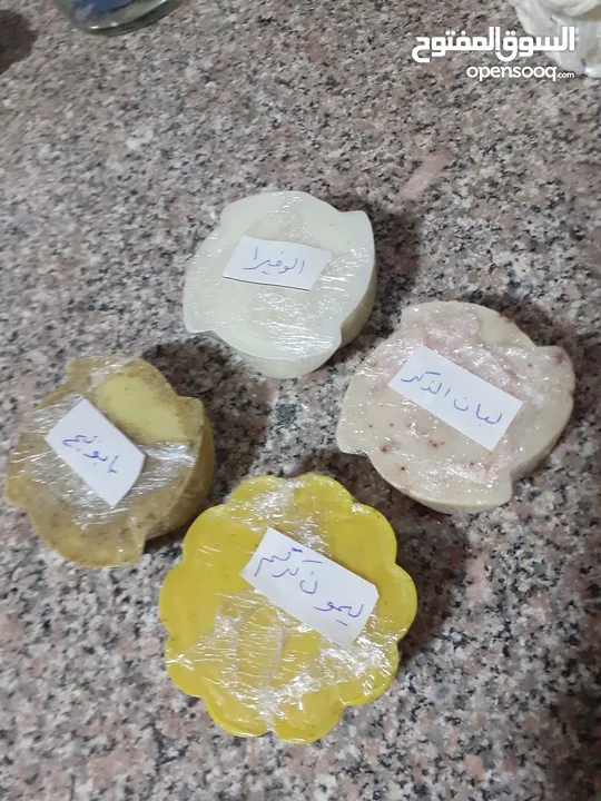 صابون طبيعي  صناعة منزلية شمع معطر