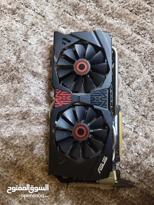 كرت شاشة gtx 980 Asus strix مستعمل نضيف للبيع